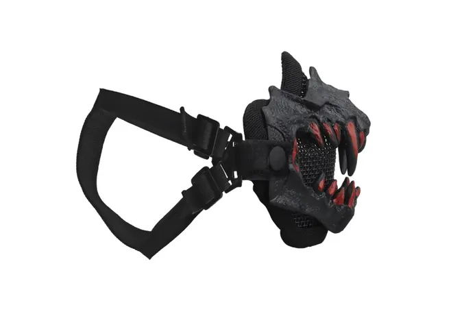 Маска для страйкболу WoSport Fangs Mask Black Фото 2